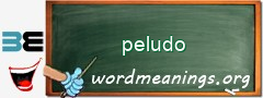 WordMeaning blackboard for peludo